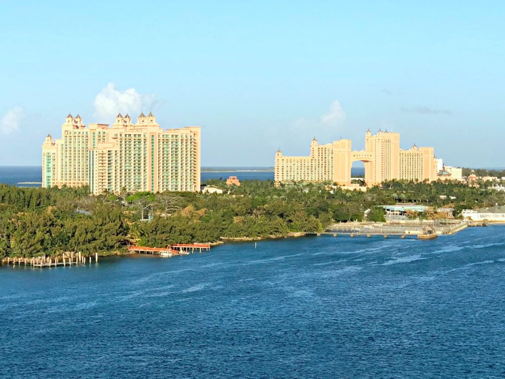 Atlantis Resort from the Disney Dream.