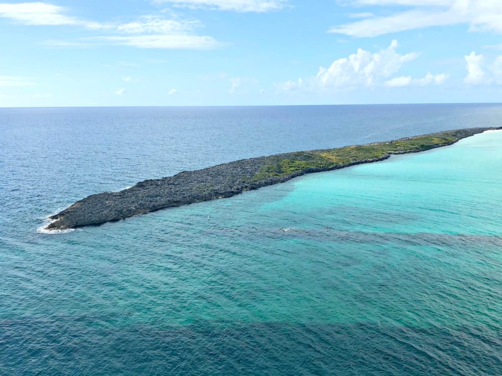 Porting at Castaway Cay.