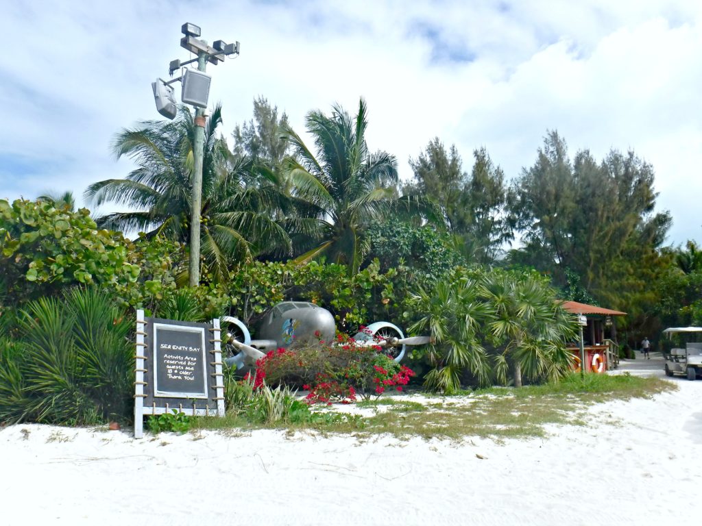 The airplane at Serenity Bay.