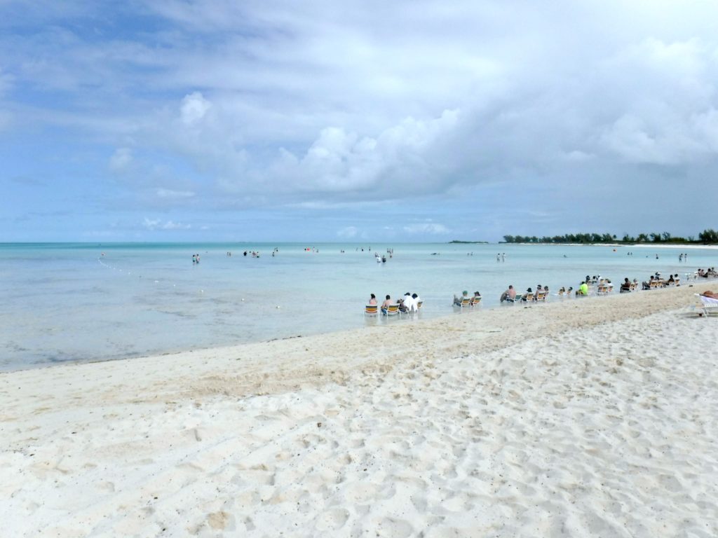 Serenity Bay beach, another perk at Castaway Cay for adults. 