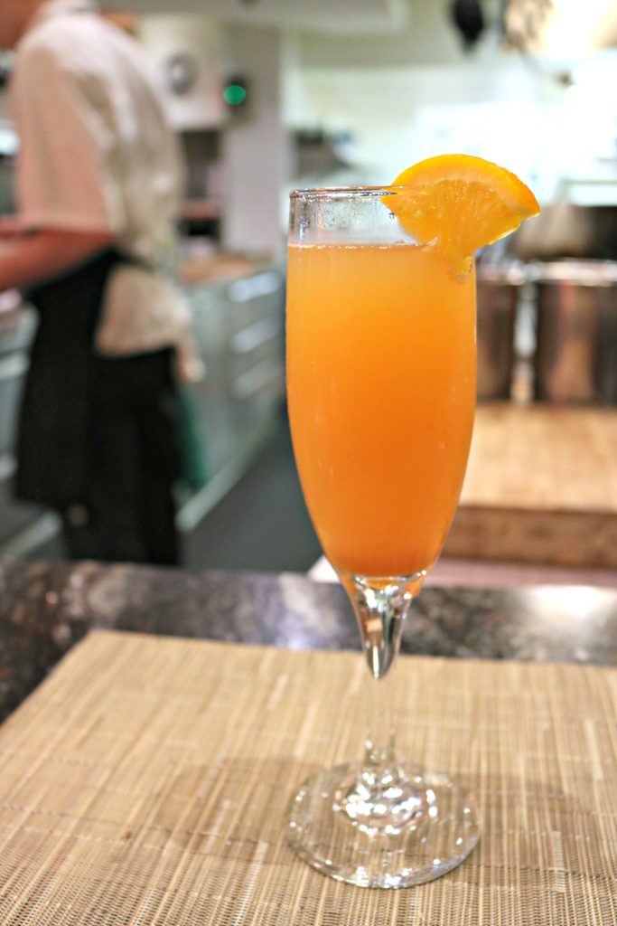 A peach Bellini.