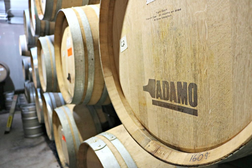 Adamo barrels are shown. 