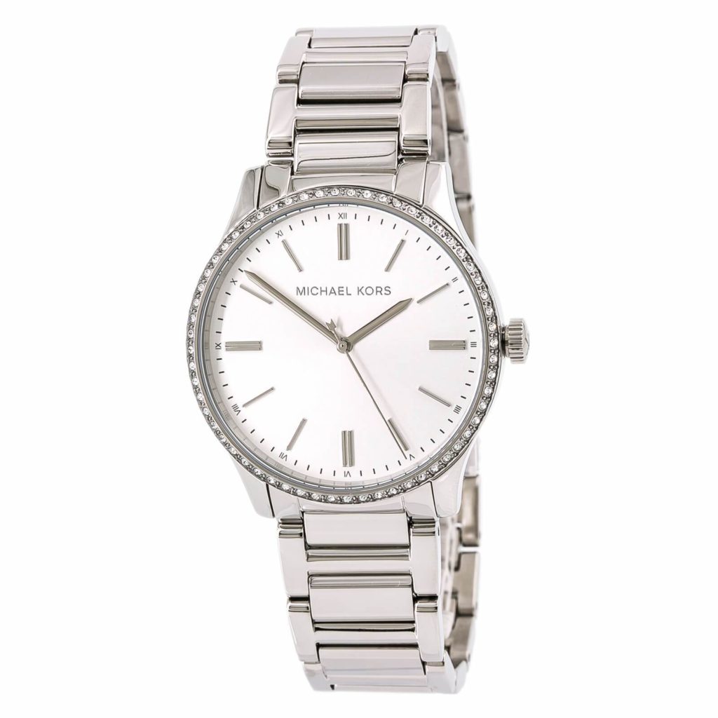 A gorgeous silver Micheal Kors watch.  One of many gorgeous gifts for that special someone.