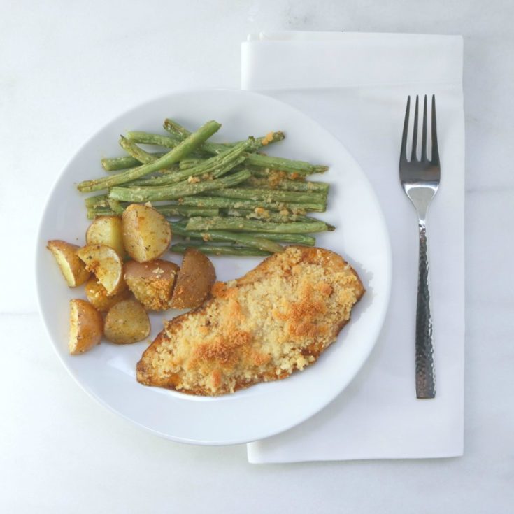 One-Pan Parmesan Garlic Chicken Dinner