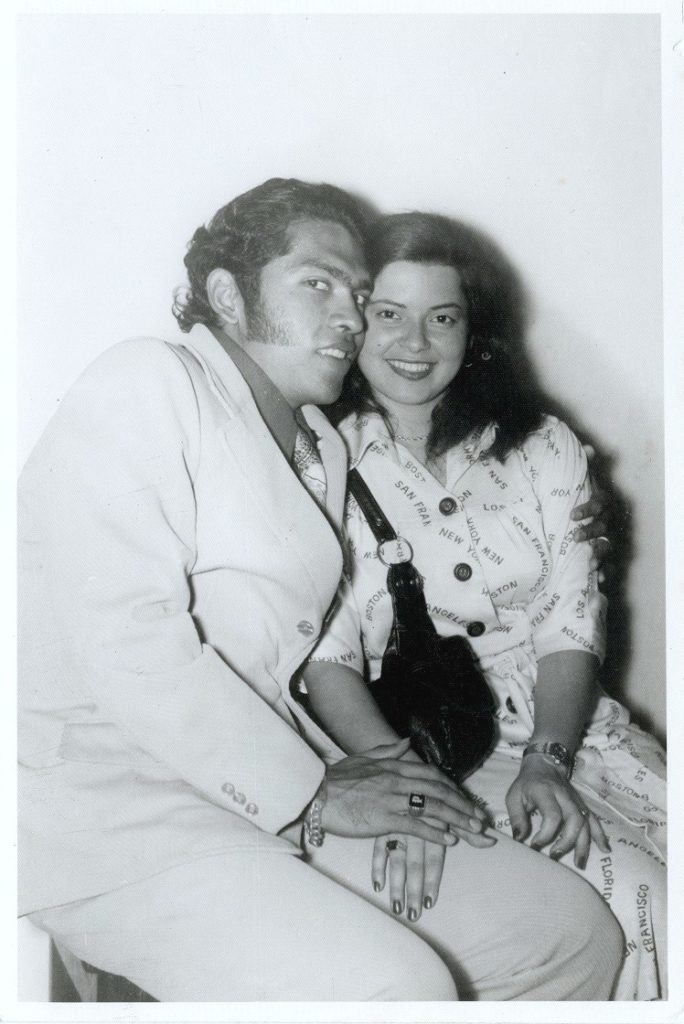 A vintage picture of Frank and Milagro Polanco.