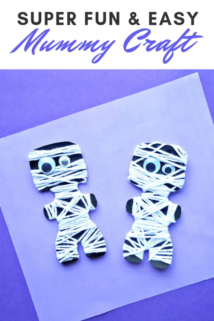 Fun and Easy Mummy Halloween Craft for Kids - Whispered Inspirations