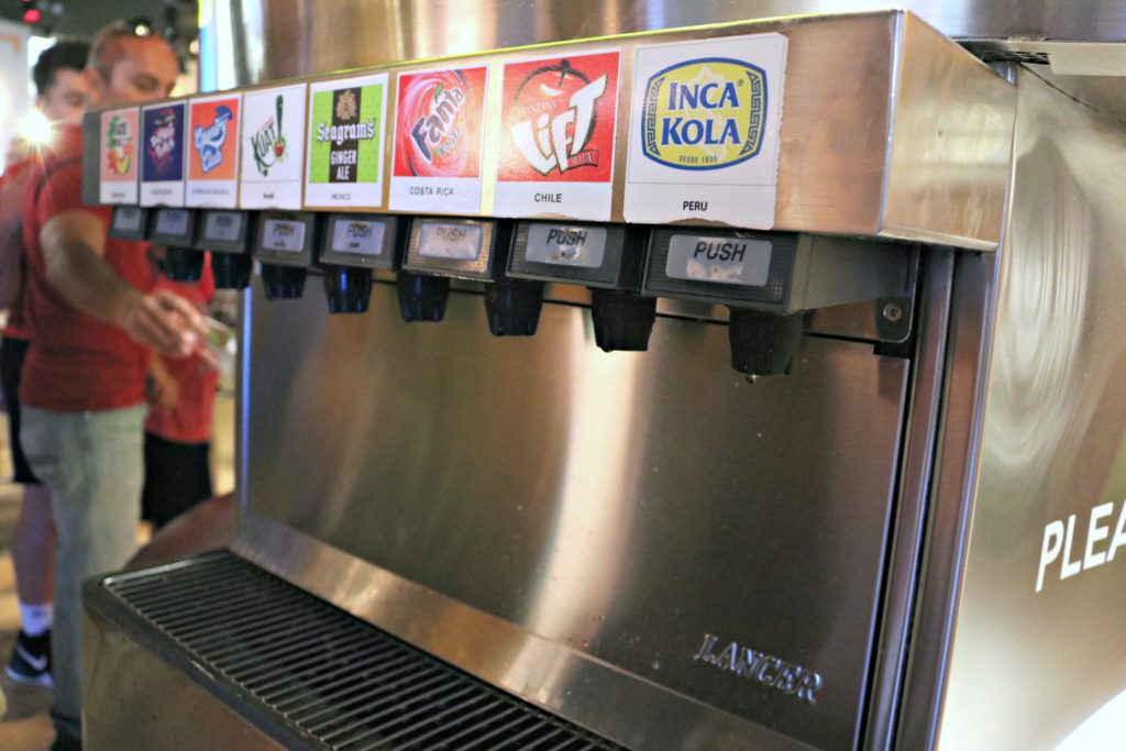 Pop machines at the World of Coca-Cola.