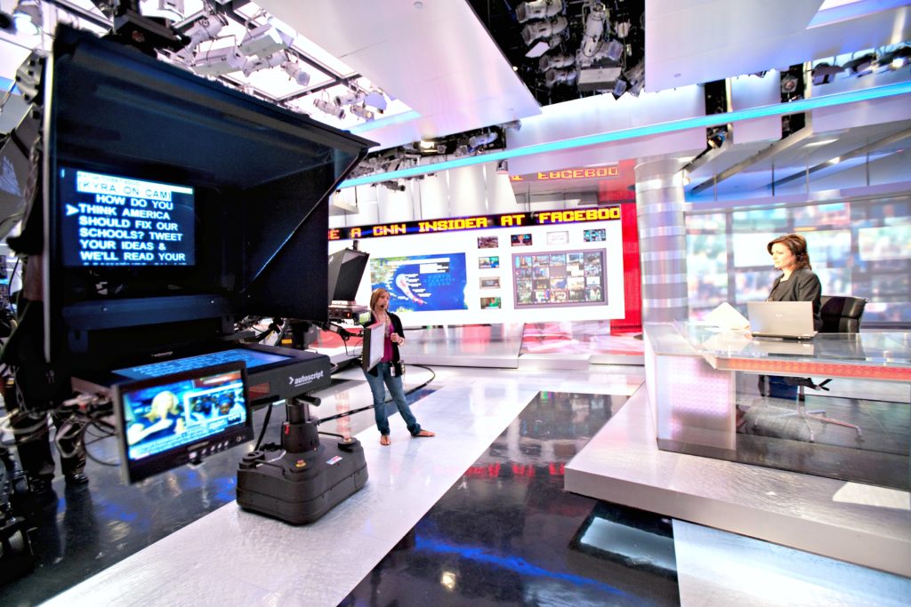 The CNN newsroom in Atlanta, Georgia.