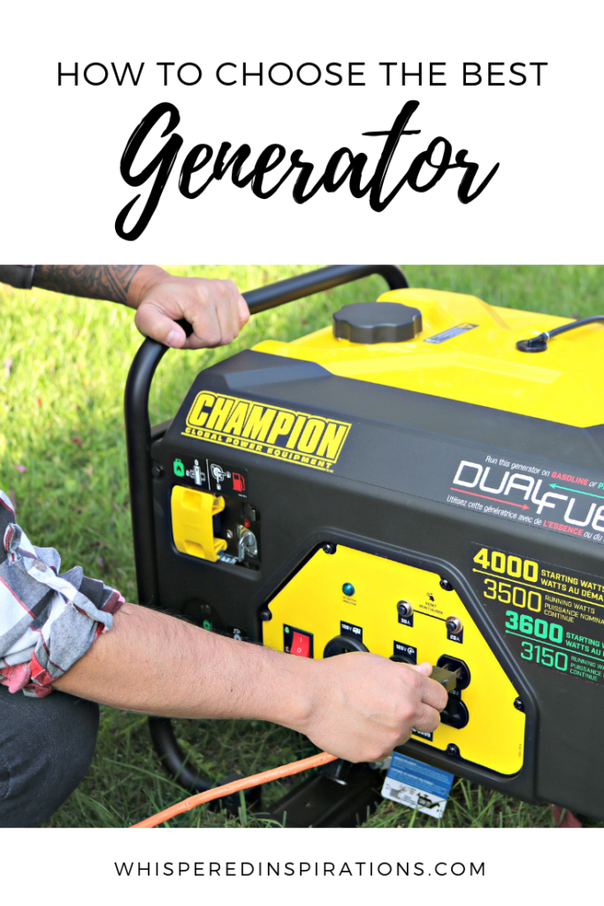 A power outage is something that can be detrimental because you can lose so much! Read on to discover how to choose the best generator for your family. #tips #generator