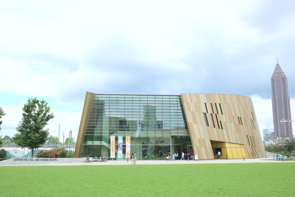 The outside of the Center for Civil and Human Rights.