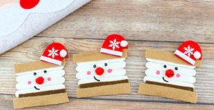 Super Easy and Cute Santa S’mores Ornament
