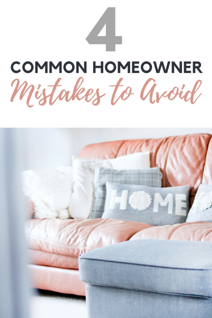 There are many joys to being a homeowner. You may discover some downfalls to ownership but, if you avoid these costly homeowner mistakes, you'll be fine! #homeownertips #lifestyle