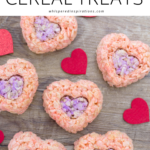 We made some festive Valentine's Day Rice Krispies Treats & you gotta make them this Valentine's Day! Perfect for school treats or bake sale!