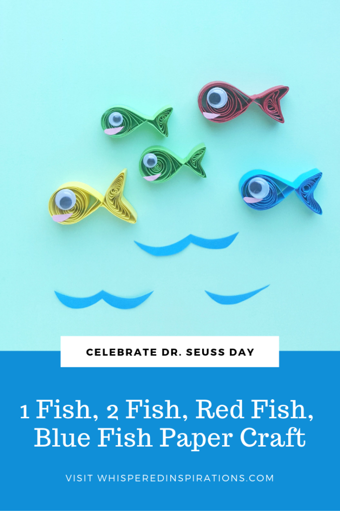 Cupcake Liner Dr. Seuss One Fish, Two Fish Craft for Kids