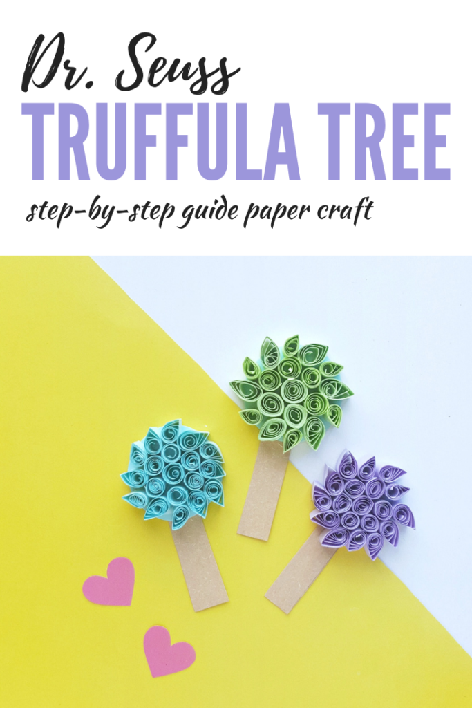 Celebrate Dr. Seuss' Birthday and the official Dr. Seuss Day, with this truffula tree paper craft. The very ones you see throughout his tale of the Lorax! #DrSeuss #DrSeussDay #DrSeussCrafts #TheLorax