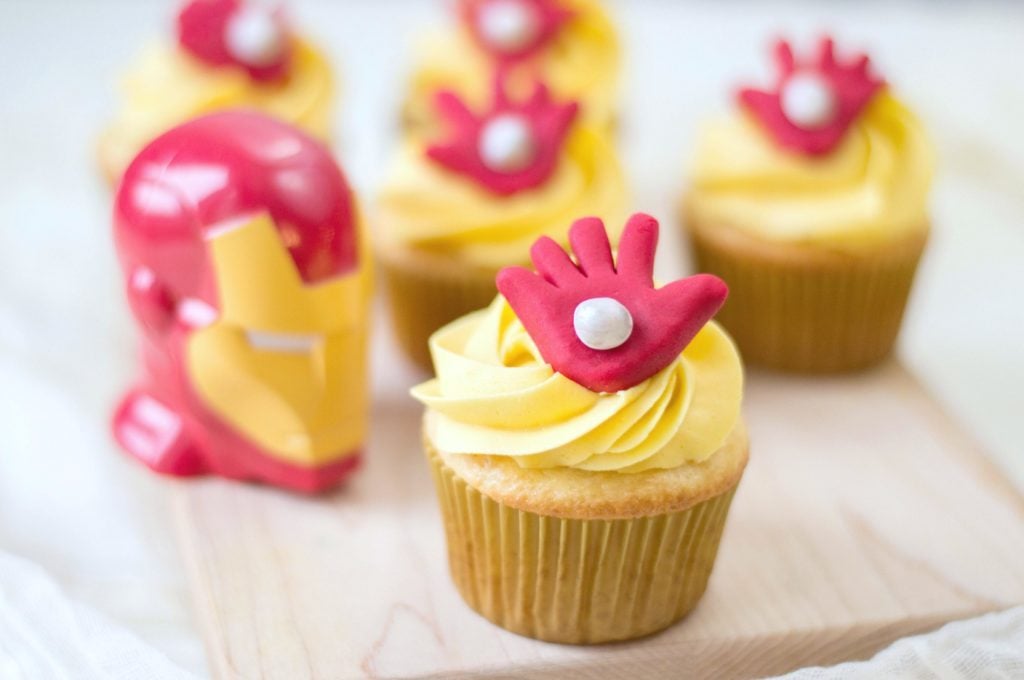 Avengers Iron Man Cupcakes