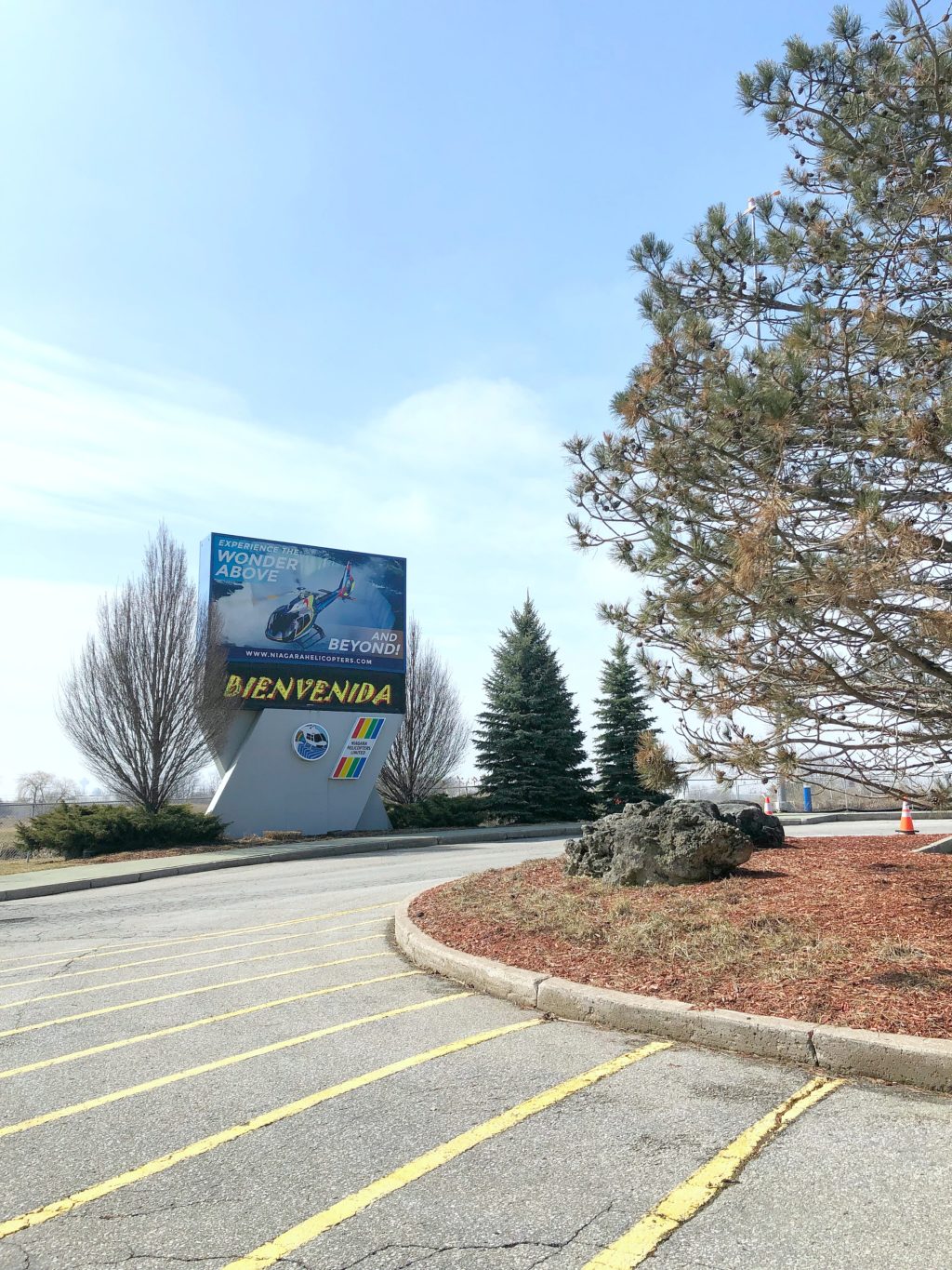 The entrance of the Niagara Helicopters Tours in Niagara Falls, ON.