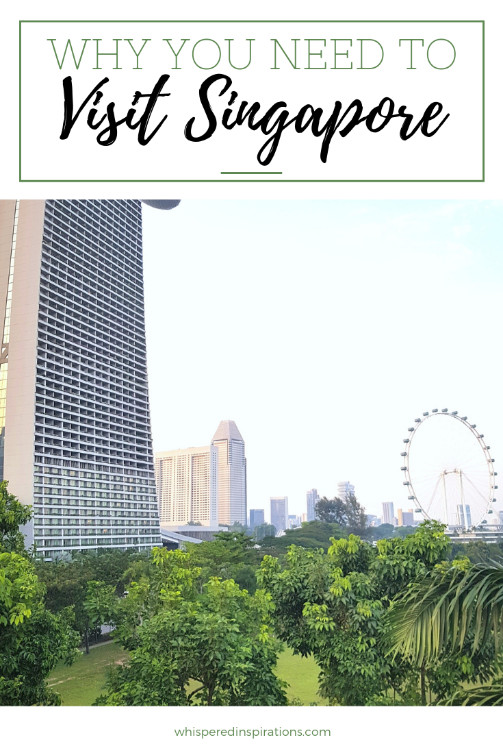 A banner reads, "Why You Need to Visit Singapore" underneath is a cityscape of Singapore. 