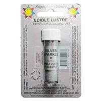 Sugarflair SILVER SPARKLE Edible Lustre Dust Powder 