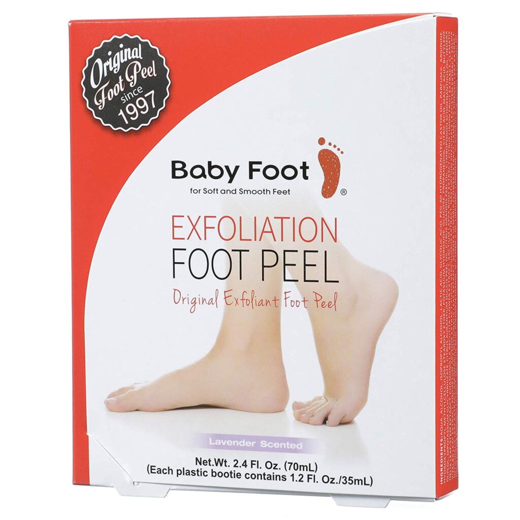 The packaging of Baby Foot Exfoliation Foot Peel.