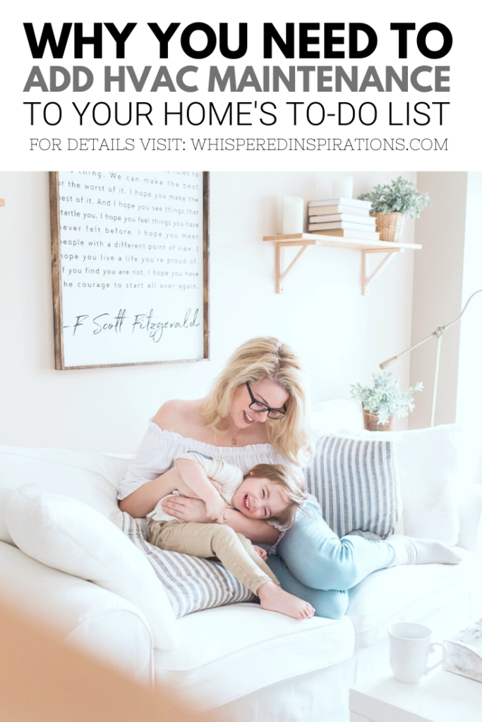 A woman cuddles her son in a bright, beautiful, home.