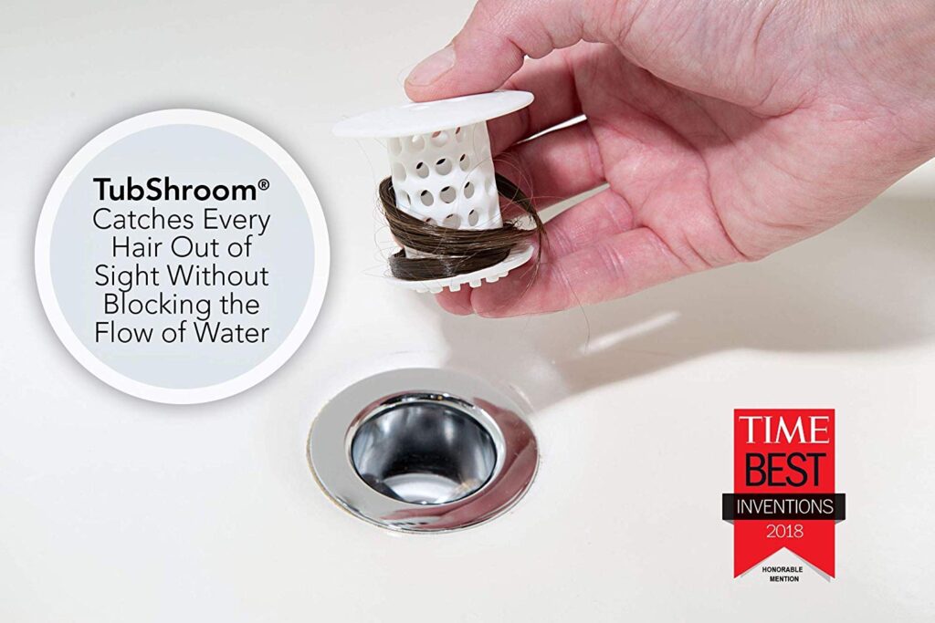 A gadget that catches hair in the drain.