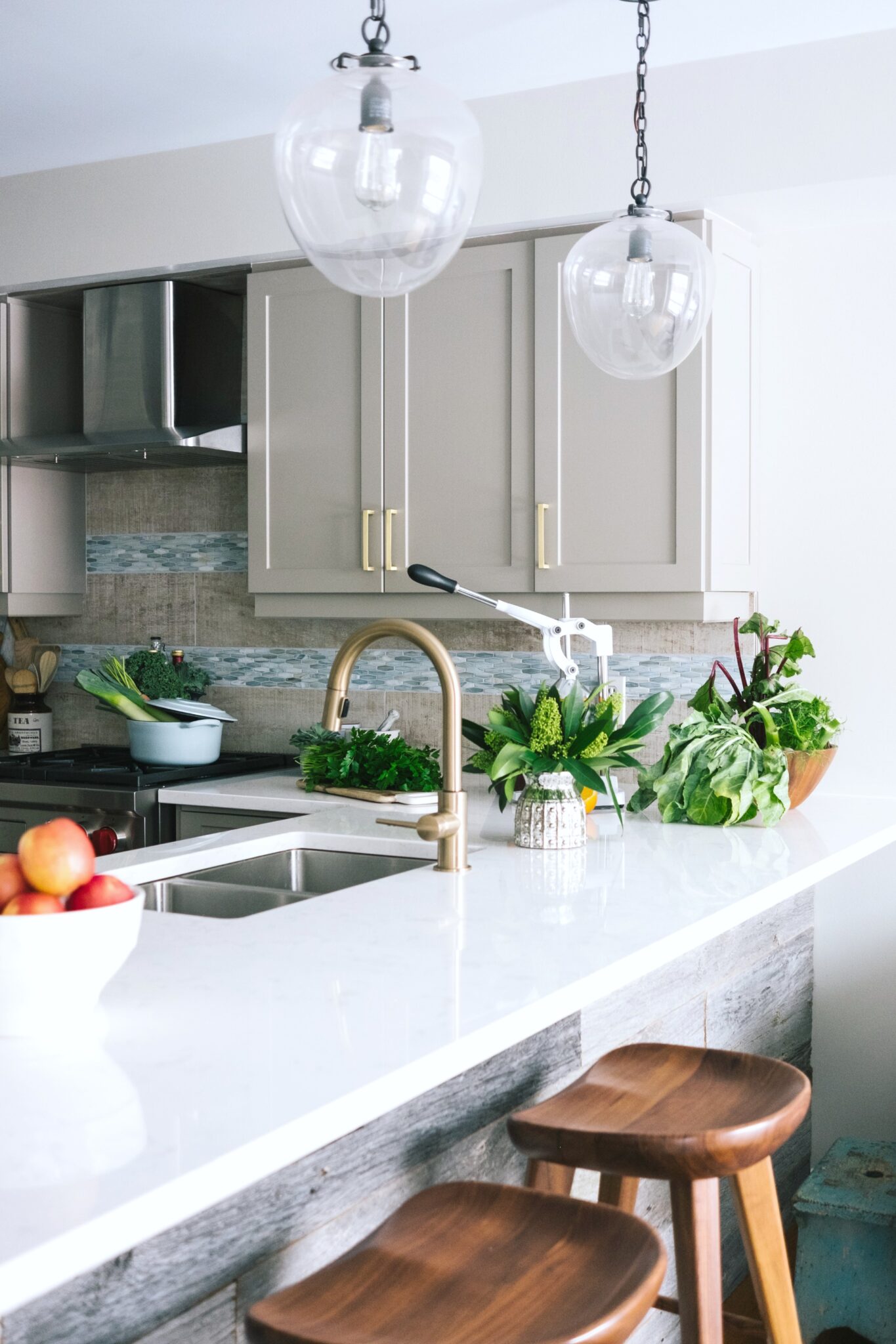 A beautiful and updated kitchen in a well-kept home.