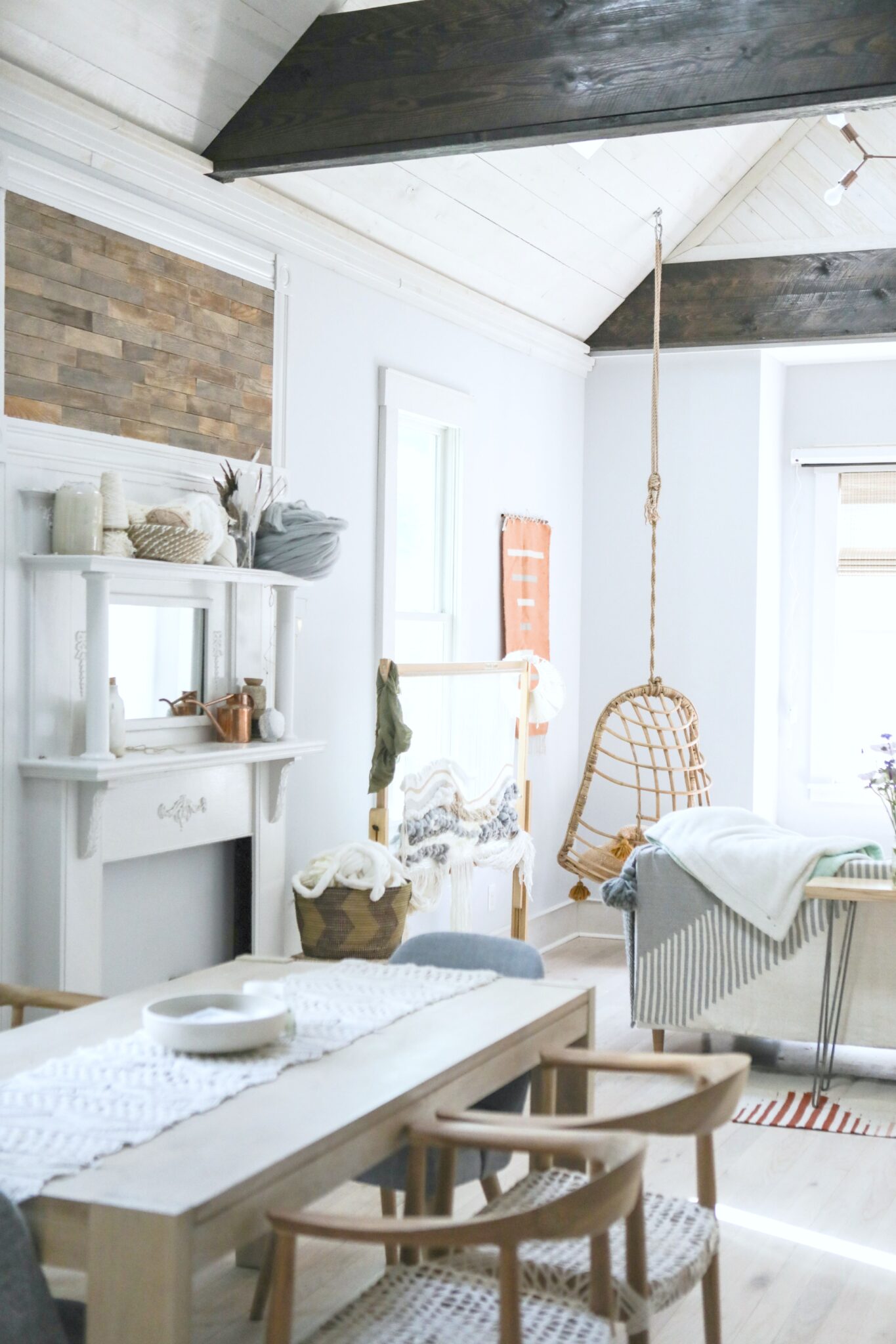 A beautiful bohemian and rustic home. The living room is warm and welcoming. This is article is about how to soundproof your home and why you should. 