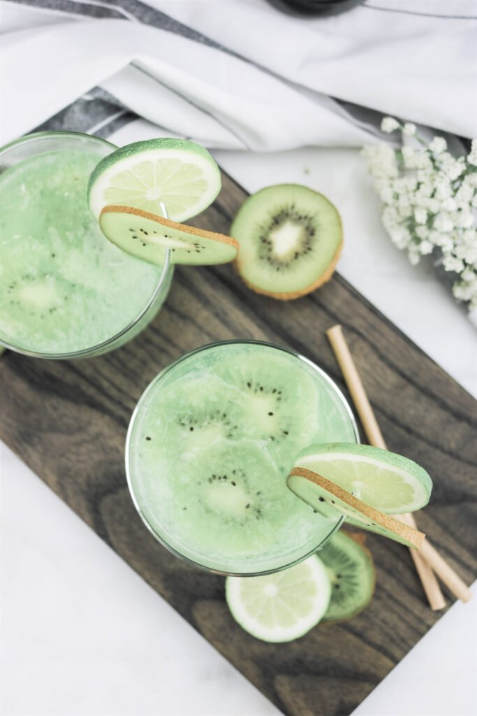 Kiwi Coconut Lime Sparkler Cocktail - Whispered Inspirations