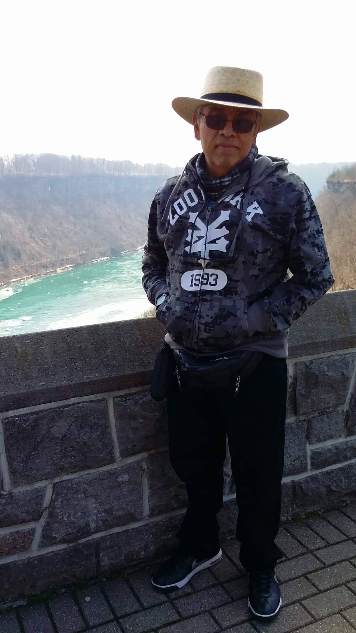 Dad at Niagara Falls in 2019.