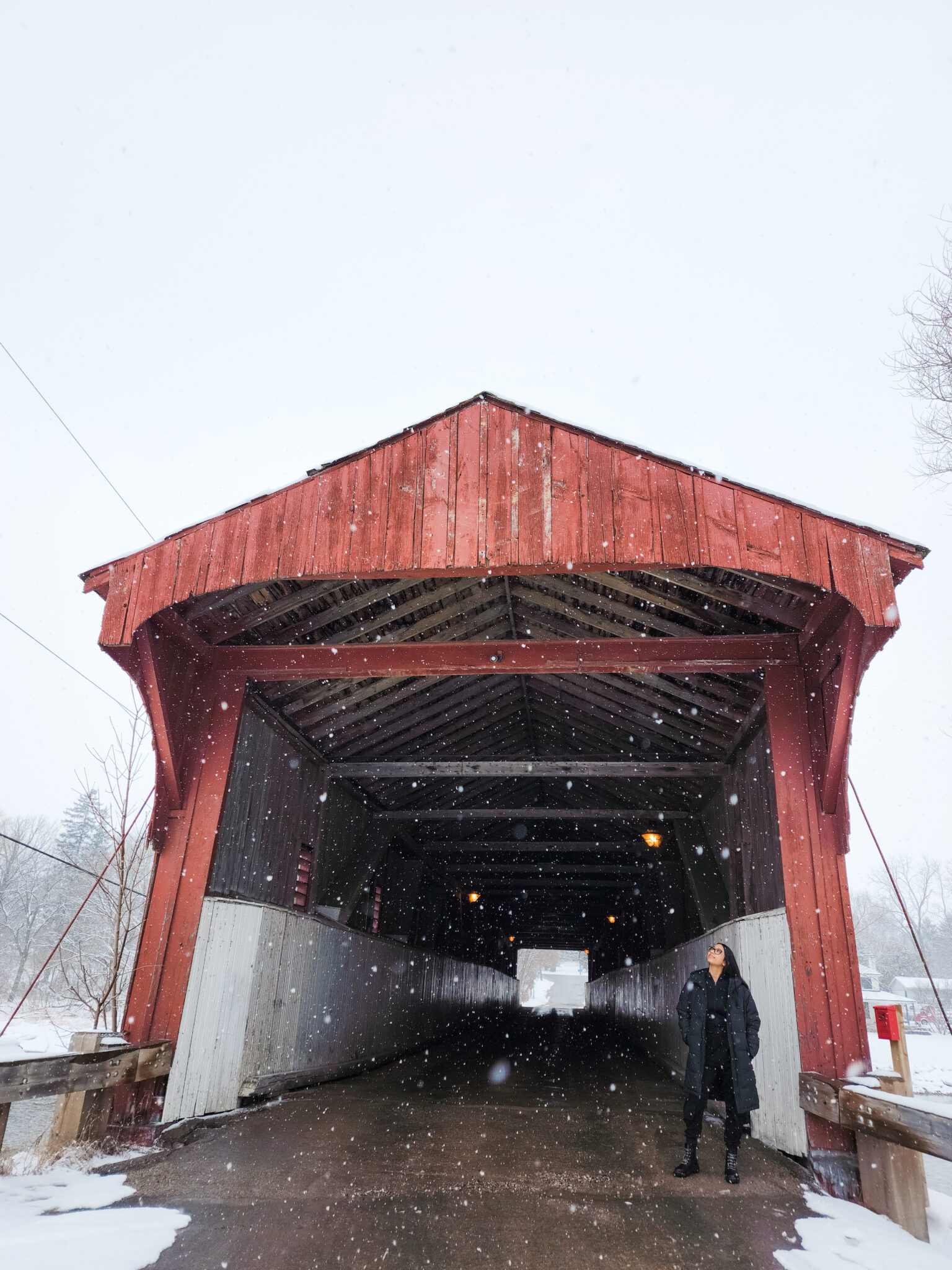 The Covered Bridge (Kissing Bridge) in West Montrose, ON. The last covered bridge in Ontario.