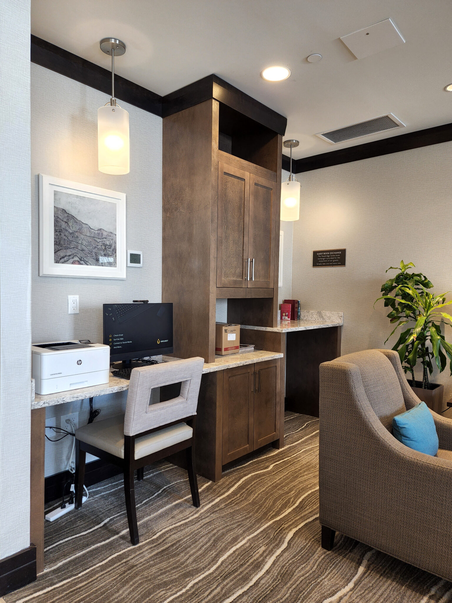 The Business Suite at the Staybridge Suites in Waterloo-St. Jacobs.