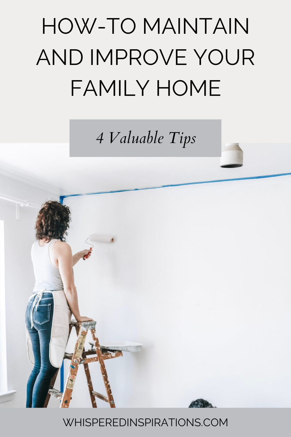 A man and a woman paint a room in their house. This article covers tips for maintaining and improving your family home.