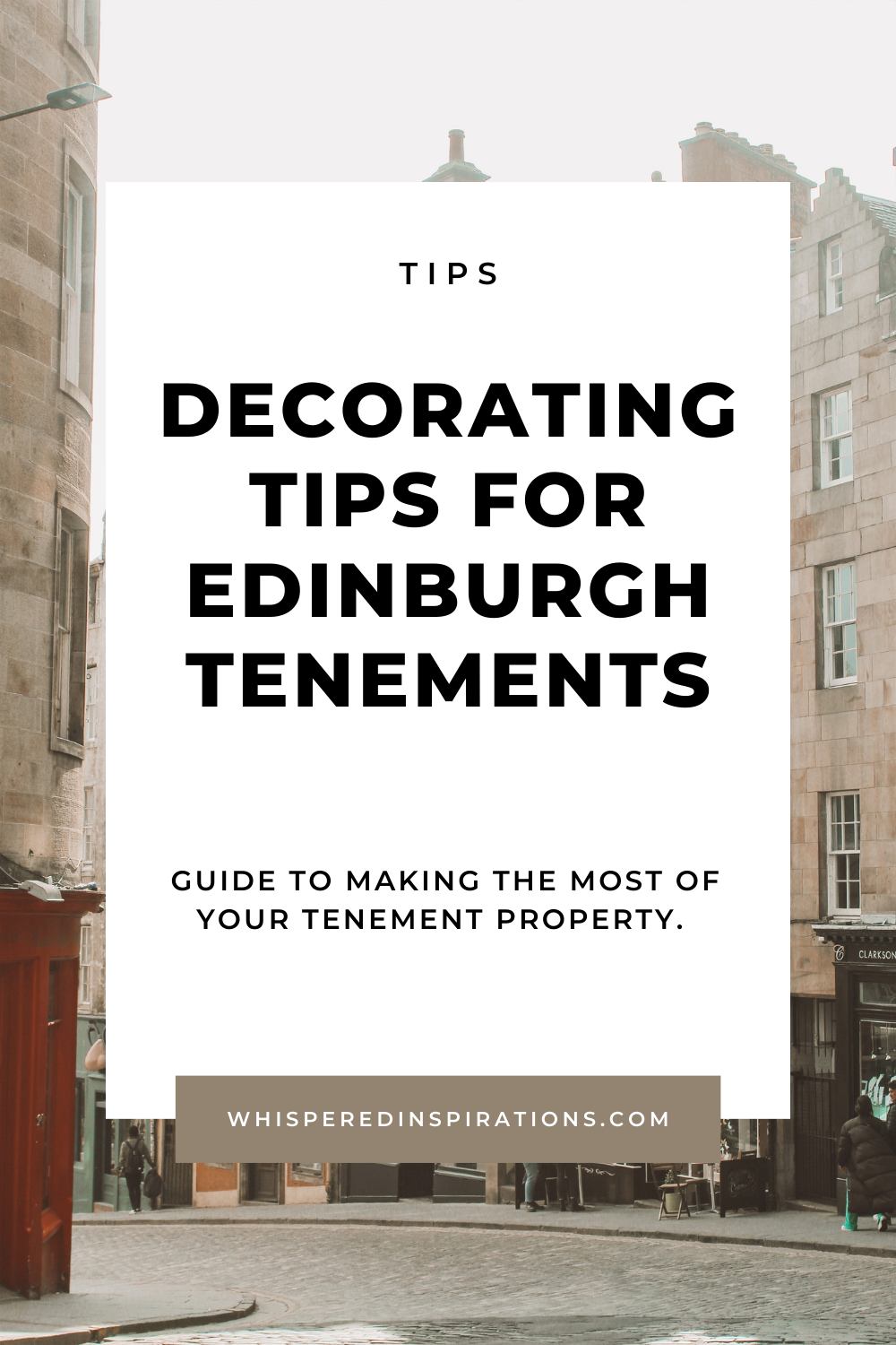 Traditional Edinburgh tenements are shown. This article covers decorating tips for Edinburgh tenements. 