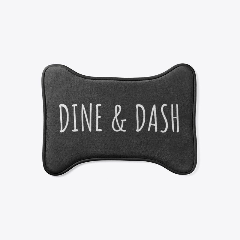 Dine and Dash pet feeding mat. Available in many colors.