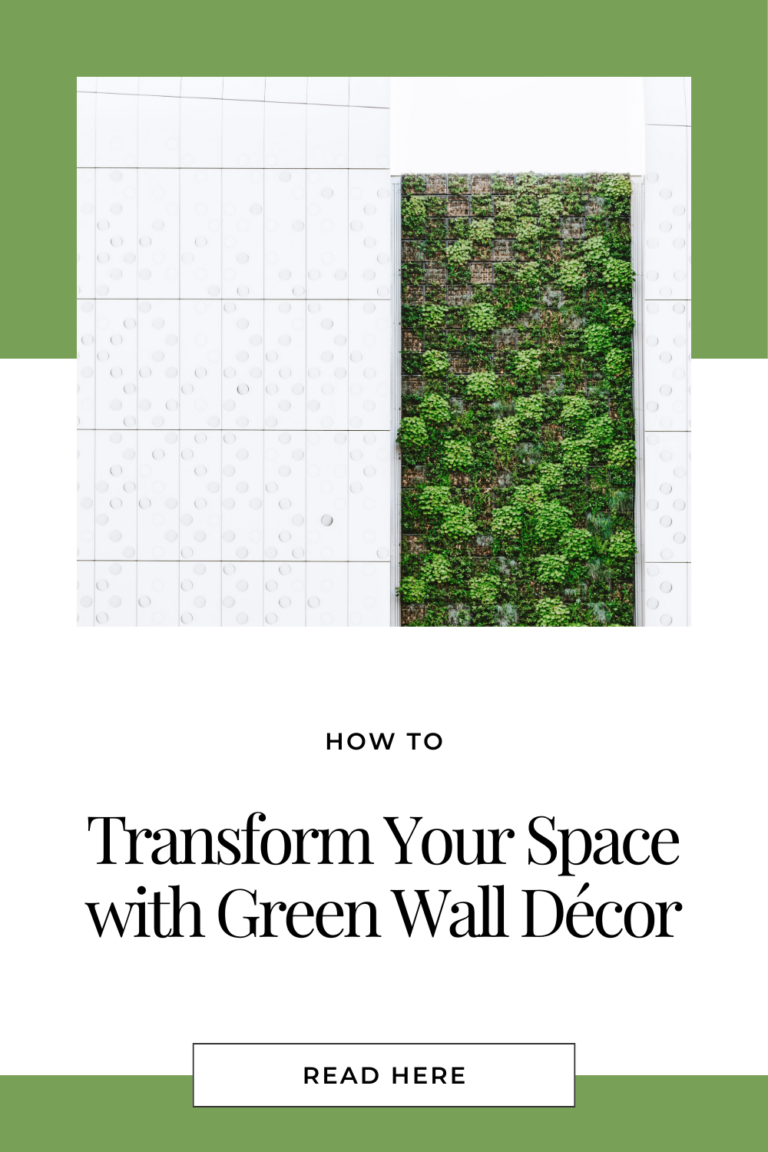 Transform Your Space with Green Wall Décor - Whispered Inspirations