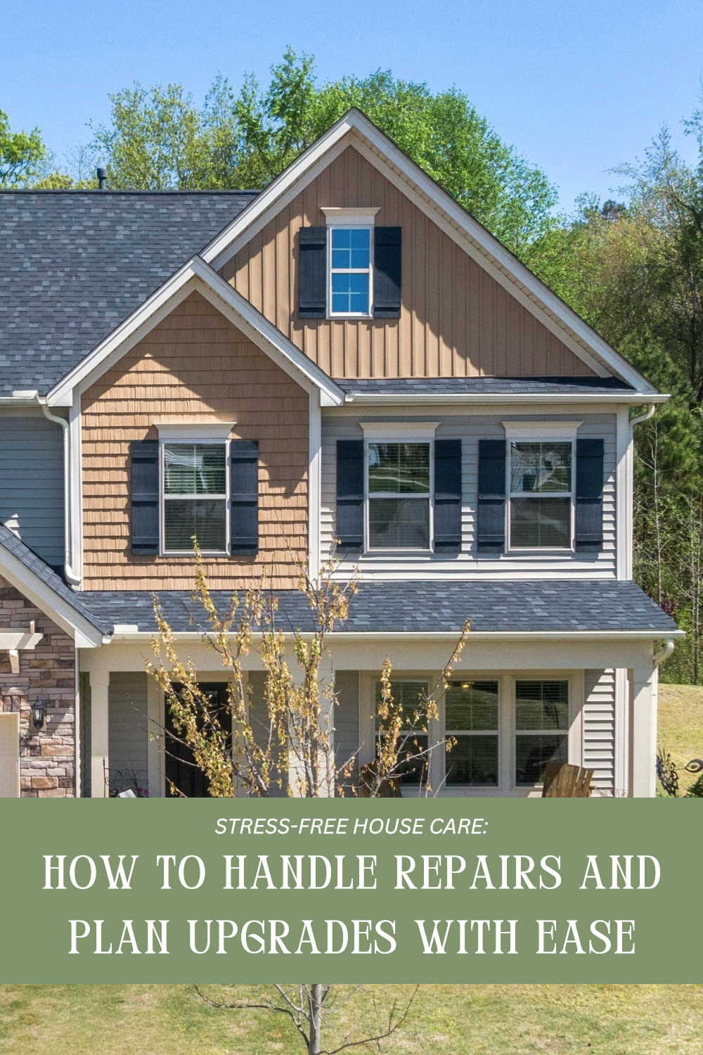 A beautiful 3-storey home in the suburbs. This article covers stress-free house care and how to handle repairs and plan upgrades with ease.
