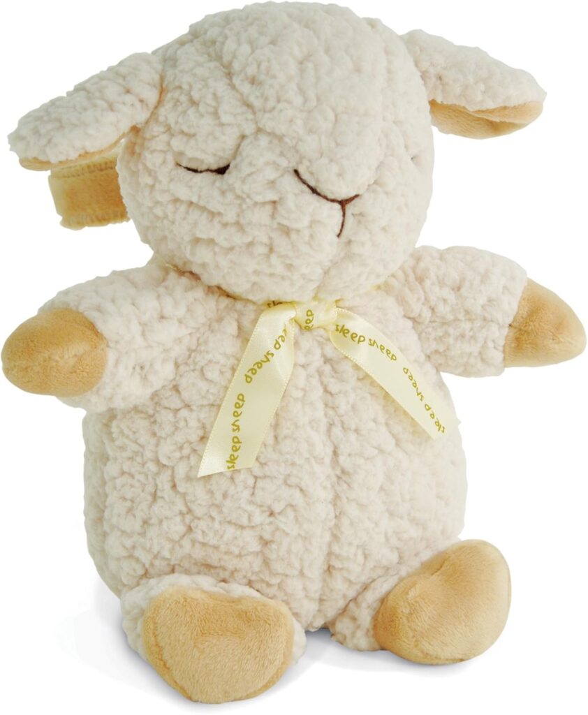 A cute and cuddly sheep that helps baby sleep. 