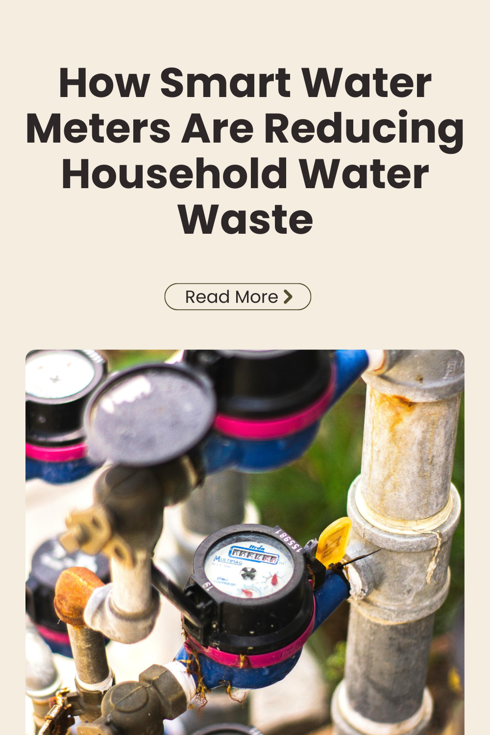 A smart meter outdoors. This article covers how smart water meters are reducing household water waste. 