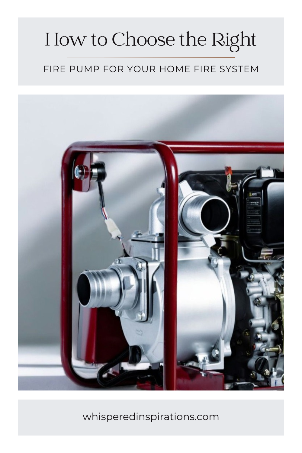 Choosing the right fire pump is critical for safety. Discover how to match flow rate and pressure with local regulations.