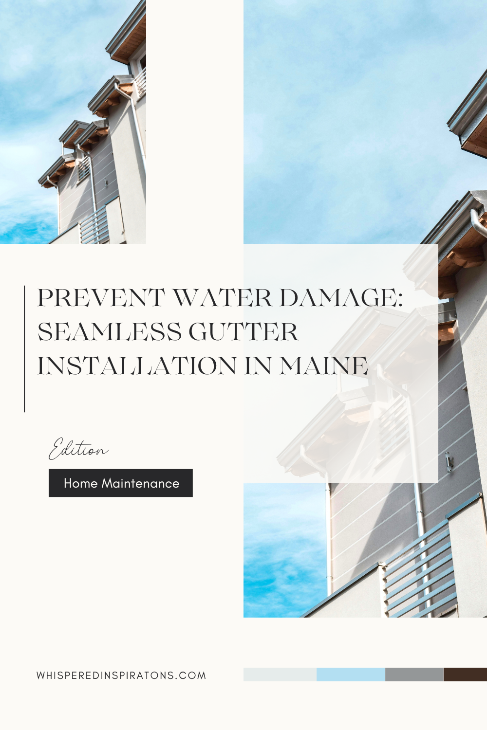 Prevent water damage with expert installation of seamless gutters designed for Maine's unpredictable weather.