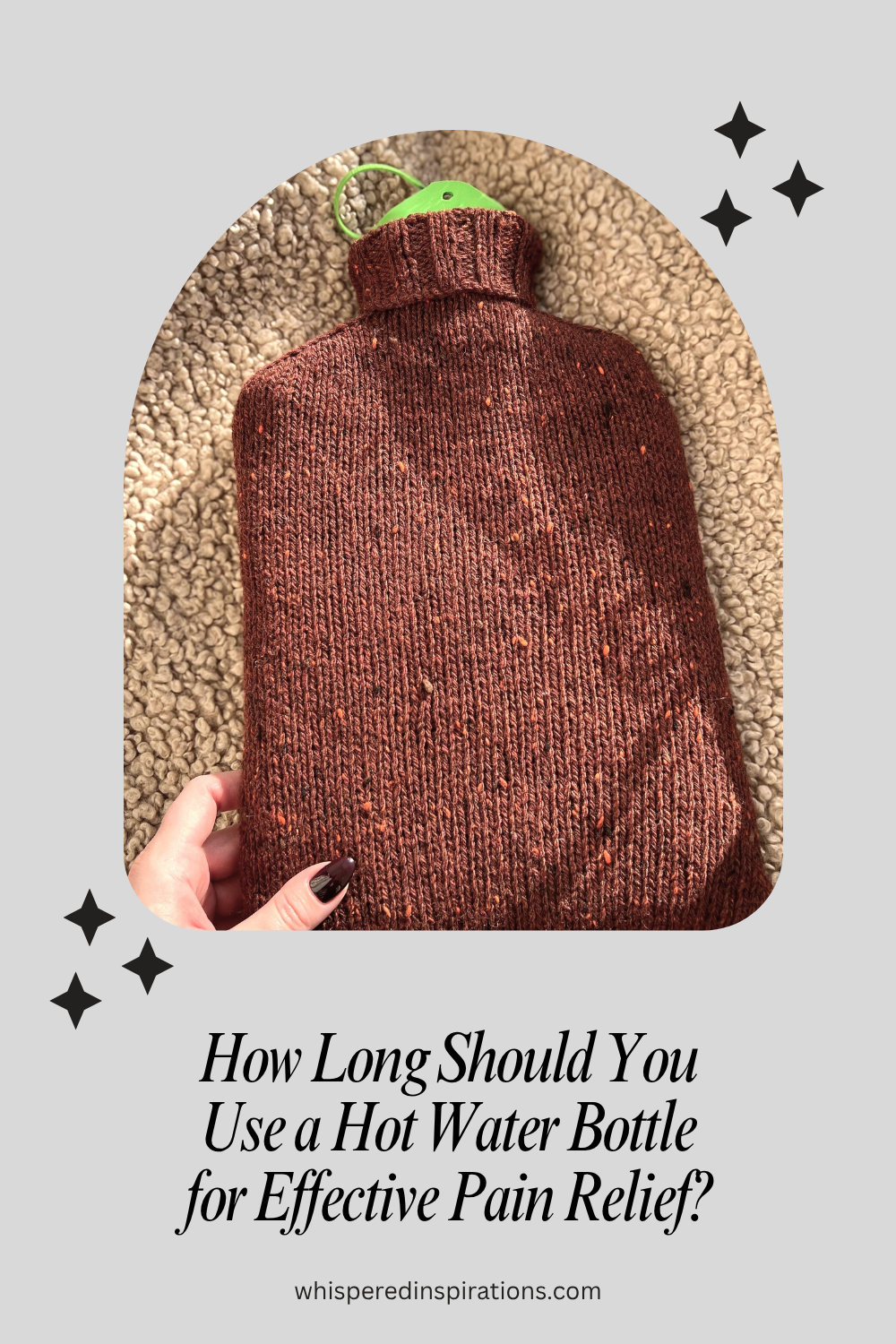 Find out how long to use a hot water bottle for different types of pain, from cramps to back pain, and avoid common heat therapy mistakes.