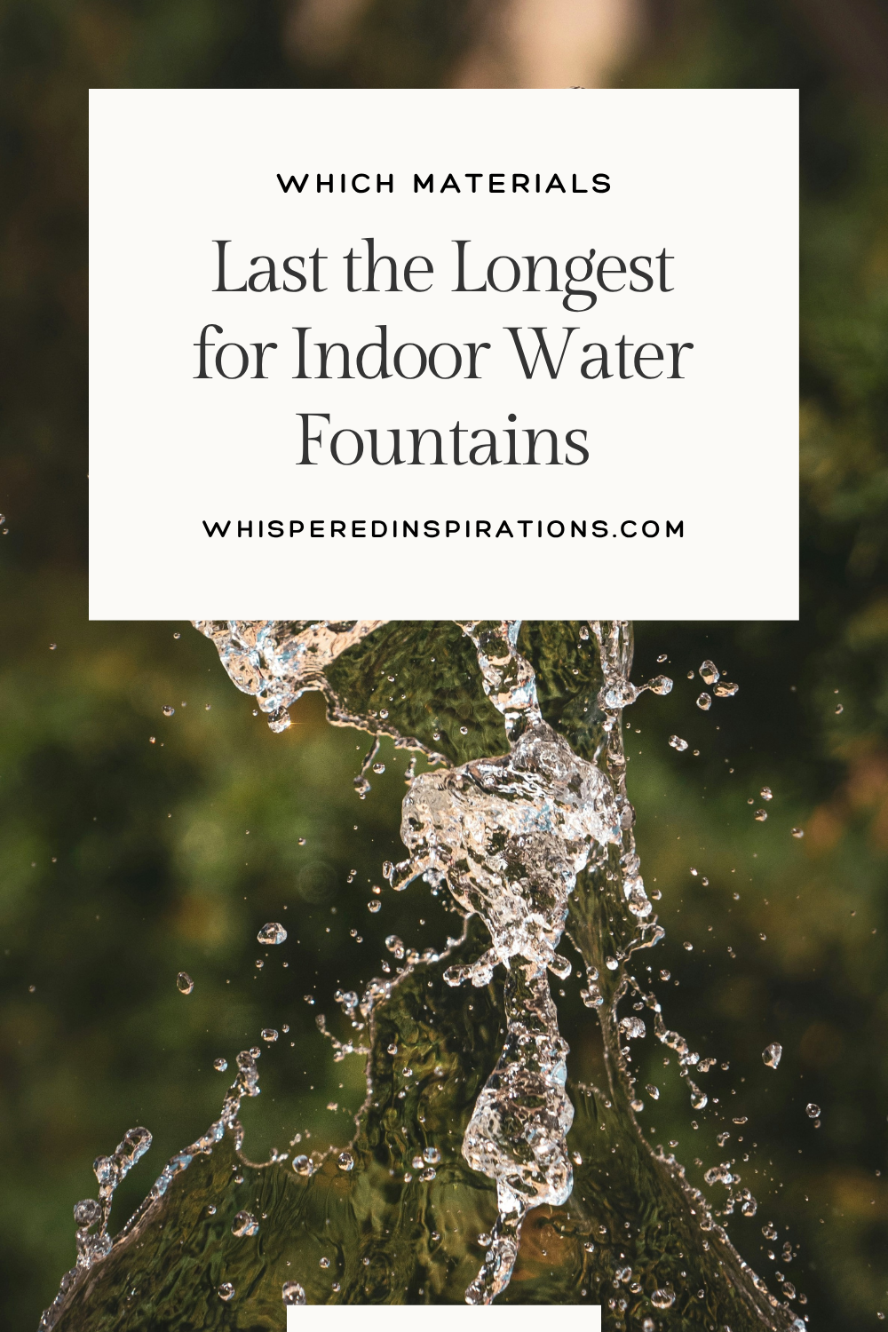 Compare the best materials for indoor water fountains. Learn how stone, steel, copper, and resin compare in durability and upkeep.